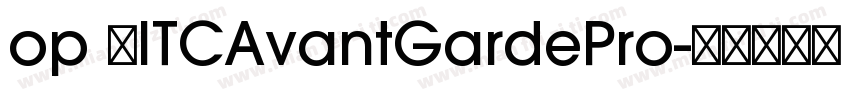 op 用ITCAvantGardePro字体转换